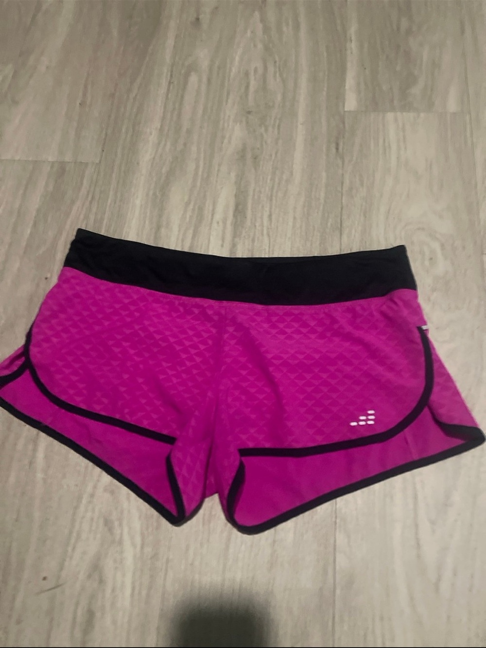bcg Pink Athletic Shorts with Black Waistband